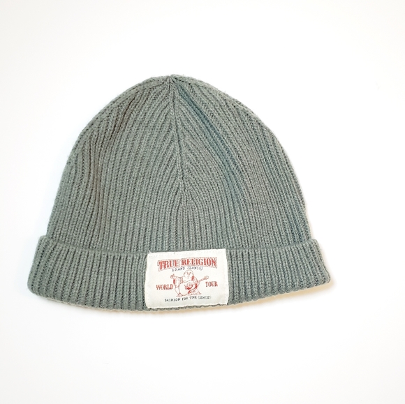 grey true religion beanie